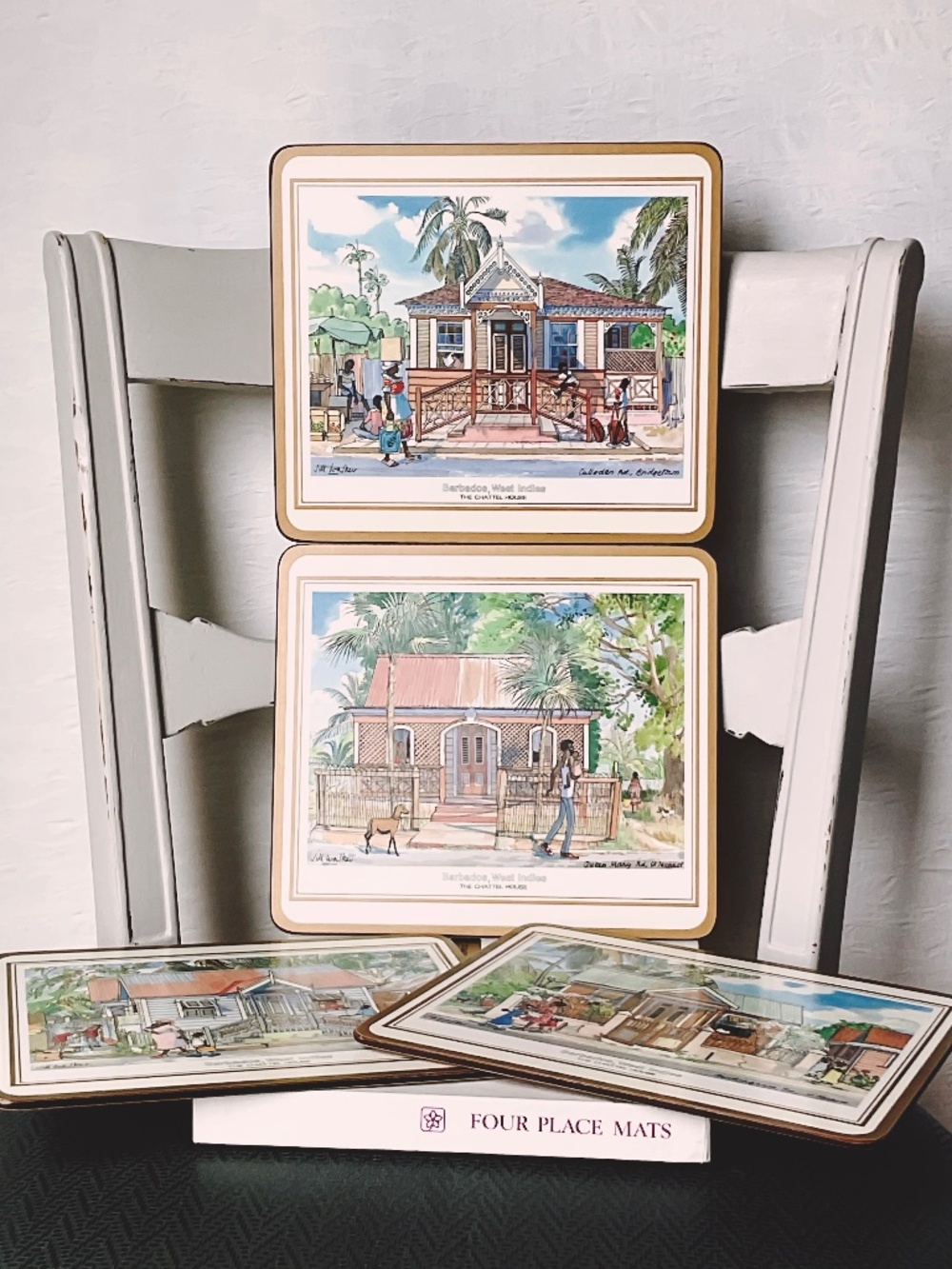 Pimpernel Barbados Vintage Place Mats Set (4) by Jill Walker’s Chattel Houses